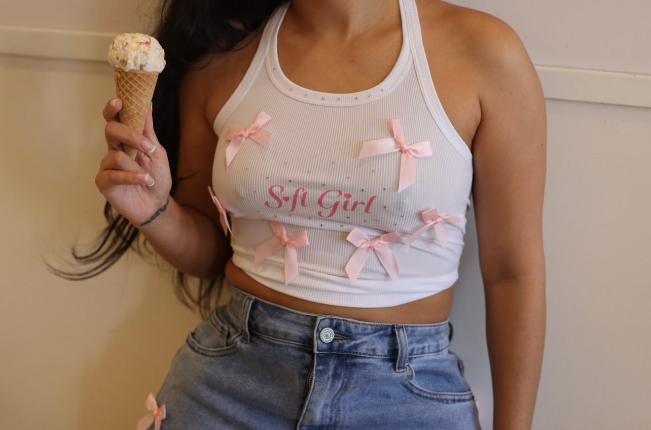 Soft Girl Bow Shirt 🎀