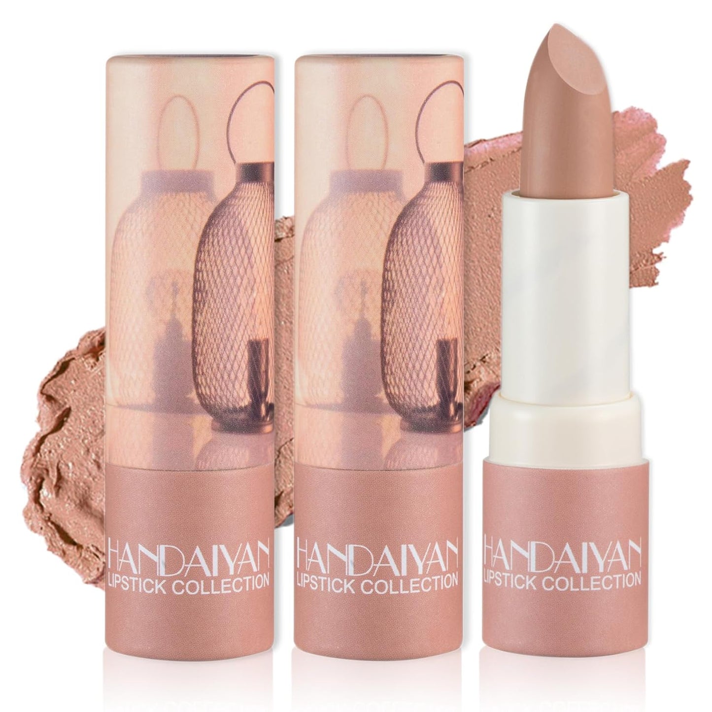 2 Nude Matte Lipstick Set